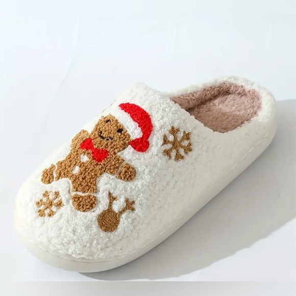 NEW! Cozy Gingerbread Slippers - Picture 2 of 2